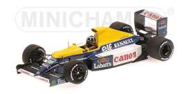 Williams Renault - 1991 blue/yellow - 1:43 - Minichamps - 437910000 - mc437910000 | The Diecast Company