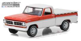 Ford  - F-100 1971 red/white - 1:64 - GreenLight - 29957 - gl29957 | The Diecast Company