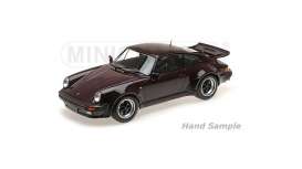 Porsche  - 911 Turbo 1977 dark purple - 1:12 - Minichamps - 125066116 - mc125066116 | The Diecast Company