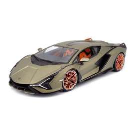Lamborghini  - Sian 2019 gold/brown - 1:18 - Bburago - 11046 - bura11046gb | The Diecast Company