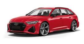 Audi  - RS 6 Avant 2019 red metallic - 1:87 - Minichamps - 87001010010 - mc870010010 | The Diecast Company