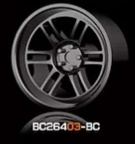 Wheels & tires Rims & tires - 2021 black chrome - 1:64 - Mot Hobby - BC26403-BC - MotBC26403-BC | The Diecast Company