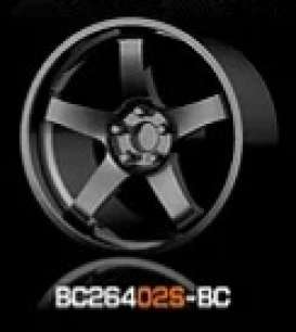 Wheels & tires Rims & tires - 2021 black chrome - 1:64 - Mot Hobby - BC26402S-BC - MotBC26402S-BC | The Diecast Company