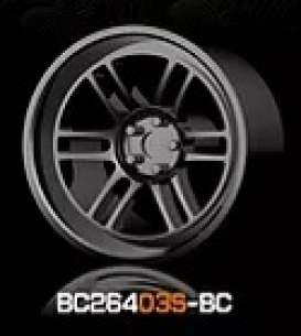 Wheels & tires Rims & tires - 2021 black chrome - 1:64 - Mot Hobby - BC26403S-BC - MotBC26403S-BC | The Diecast Company