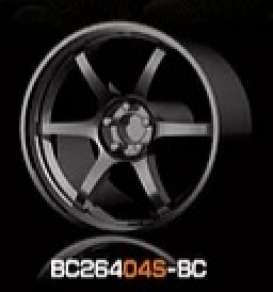 Wheels & tires Rims & tires - 2021 black chrome - 1:64 - Mot Hobby - BC26404S-BC - MotBC26404S-BC | The Diecast Company