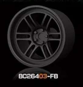 Wheels & tires Rims & tires - 2021 flat black - 1:64 - Mot Hobby - BC26403-FB - MotBC26403-FB | The Diecast Company