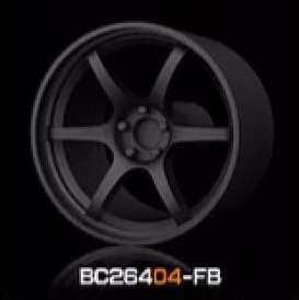 Wheels & tires Rims & tires - 2021 flat black - 1:64 - Mot Hobby - BC26404-FB - MotBC26404-FB | The Diecast Company