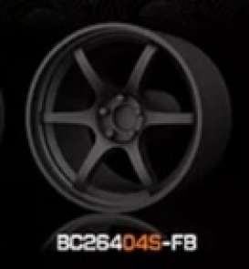 Wheels & tires Rims & tires - 2021 flat black - 1:64 - Mot Hobby - BC26404S-FB - MotBC26404S-FB | The Diecast Company