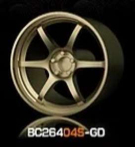 Wheels & tires Rims & tires - 2021 gold - 1:64 - Mot Hobby - BC26404S-GD - MotBC26404S-GD | The Diecast Company