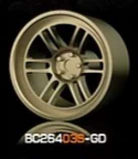 Wheels & tires Rims & tires - 2021 gold - 1:64 - Mot Hobby - BC26403S-GD - MotBC26403S-GD | The Diecast Company