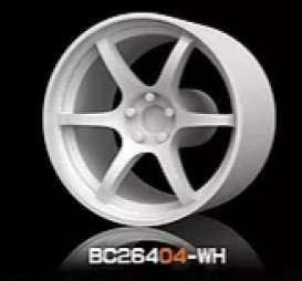 Wheels & tires Rims & tires - 2021 white - 1:64 - Mot Hobby - BC26404-WH - MotBC26404-WH | The Diecast Company