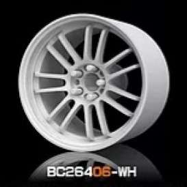 Wheels & tires Rims & tires - 2021 white - 1:64 - Mot Hobby - BC26406-WH - MotBC26406-WH | The Diecast Company