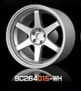 Wheels & tires Rims & tires - 2021 white - 1:64 - Mot Hobby - BC26401S-WH - MotBC26401S-WH | The Diecast Company