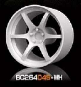 Wheels & tires Rims & tires - 2021 white - 1:64 - Mot Hobby - BC26404S-WH - MotBC26404S-WH | The Diecast Company