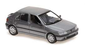 Peugeot  - 306 4-door 1995 silver - 1:43 - Maxichamps - 940112571 - mc940112571 | The Diecast Company