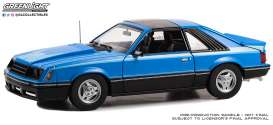 Ford  - Mustang 1981 blue - 1:18 - GreenLight - 13679 - gl13679 | The Diecast Company