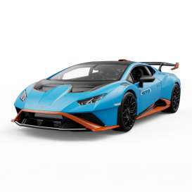 Lamborghini  - Huracan STO light blue/orange - 1:18 - Rastar - 63800 - rastar63800 | The Diecast Company