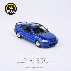Honda  - Civic Si 1999 blue - 1:64 - Para64 - 55621 - pa55621lhd | The Diecast Company