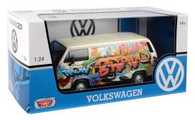 Volkswagen  - Type 2 (T3) *Graffiti Van* various colours - 1:24 - Motor Max - 79599 - mmax79599 | The Diecast Company