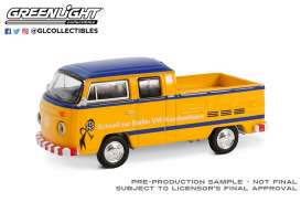 Volkswagen  - Type 2 1977 yellow/blue - 1:64 - GreenLight - 36100D - gl36100D | The Diecast Company