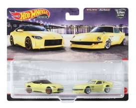 Nissan  - Z Proto & Fairlady Z yellow - 1:64 - Hotwheels - HFF33 - hwmvHFF33 | The Diecast Company