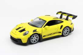 Porsche  - 911 GT3 RS 992 2023 yellow - 1:24 - Welly - 24122 - welly24122y | The Diecast Company