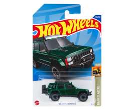 Jeep  - Cherokee 1995 green - 1:64 - Hotwheels - HHF32 - hwmvHHF32 | The Diecast Company