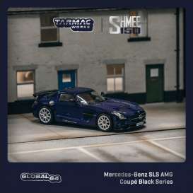 Mercedes Benz  - SLS AMG dark blue - 1:64 - Tarmac - T64G-027-SHMEE - TC-T64G027SHMEE | The Diecast Company