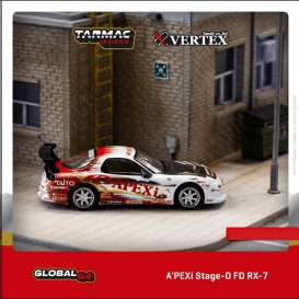 Mazda  - Apexi white/red - 1:64 - Tarmac - T64G-022-AP2 - TC-T64G-022-AP2 | The Diecast Company