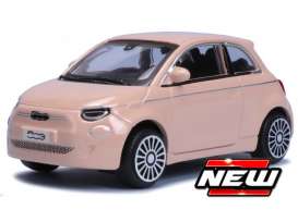 Fiat  - 500e 2021 light roze - 1:43 - Bburago - 3045R - bura30456LR | The Diecast Company
