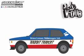Volkswagen  - Rabbit GTI  1980 blue/white/red - 1:64 - GreenLight - 36110E - gl36110E | The Diecast Company