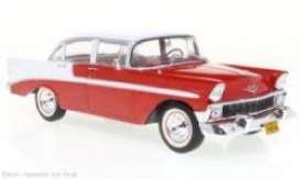 Chevrolet  - Bel Air 1956 red/white - 1:24 - Whitebox - 124121 - WB124121 | The Diecast Company