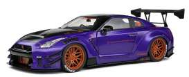 Nissan  - GT-R  R35 2022 purple - 1:18 - Solido - 1805812 - soli1805812 | The Diecast Company