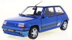 Renault  - 5 GT Turbo MK2 1989 blue - 1:18 - Solido - 1810003 - soli1810003 | The Diecast Company
