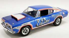 Plymouth  -  Cuda 1968 blue/white/orange - 1:18 - Acme Diecast - 1806133 - acme1806133 | The Diecast Company