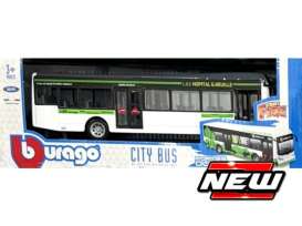 Bus  - white/green - Bburago - 32102G - bura32102G | The Diecast Company