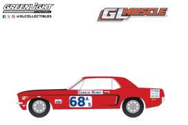 Ford Mustang - GT Coupe 1968 maroon - 1:64 - GreenLight - 13360B - gl13360B | The Diecast Company