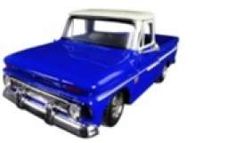 Chevrolet  - C10 1966 blue/white  - 1:24 - Motor Max - 73355bw - mmax73355bw | The Diecast Company