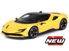 Ferrari  - SF90 Stradale yellow/black - 1:64 - Maisto - 15703Y - mai15703Y | The Diecast Company