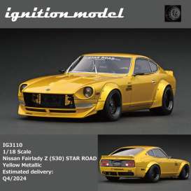 Nissan  - Fairlady Z (S30) STAR ROAD yellow - 1:18 - Ignition - IG3110 - IG3110 | The Diecast Company