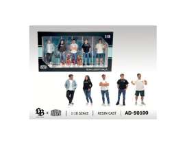 Liberty Walk  - Figure set of 5 2023  - 1:18 - American Diorama - AD-90100 - AD90100 | The Diecast Company